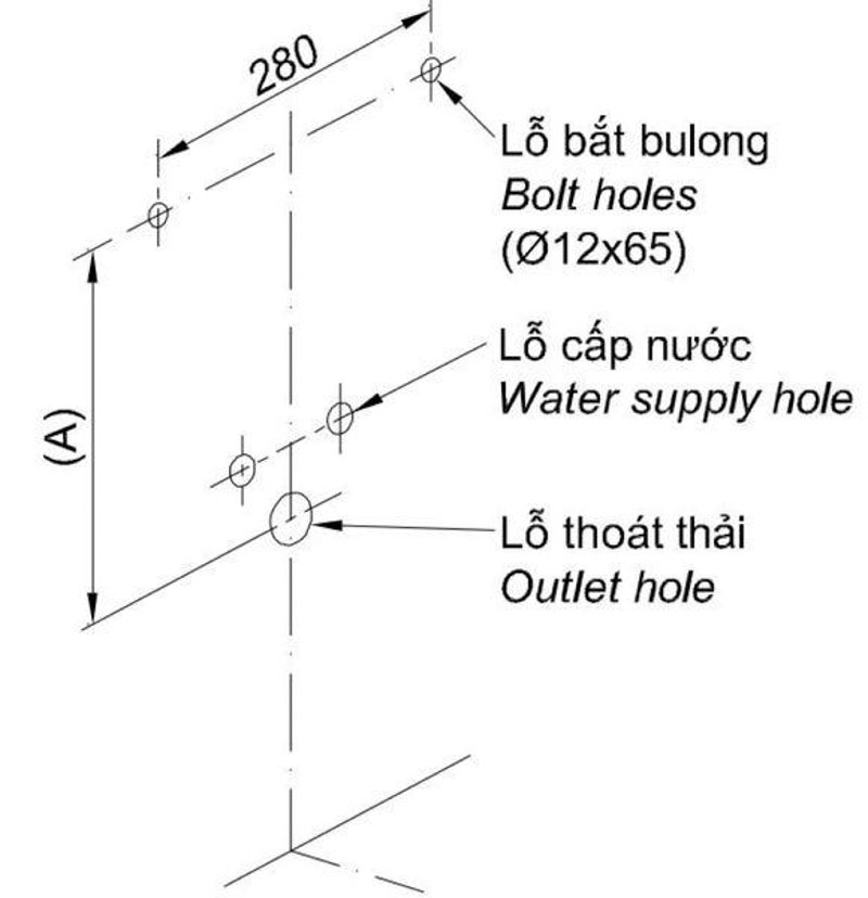 Khoan lỗ bắt bulong | Cách lắp lababo chân lửng