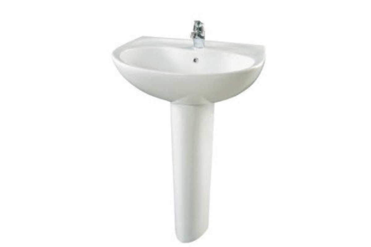 Lavabo chân đứng gồm có hai phần là chậu lavabo và chân đứng