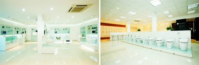 bàn cầu, chậu rửa mới tại showroom hcm